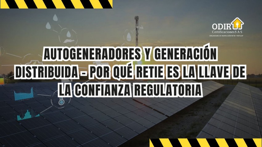 Autogeneradores y generación distribuida - por qué RETIE es la llave de la confianza regulatoria