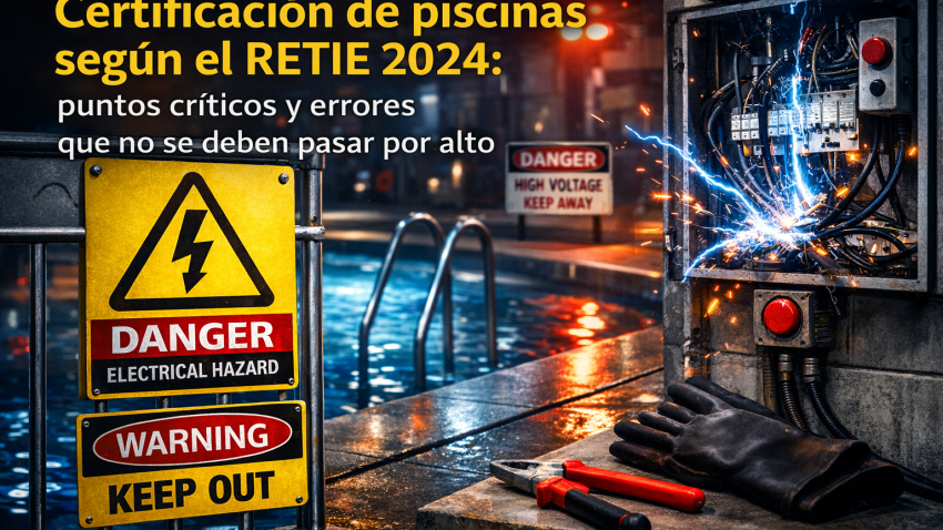 Certificación de piscinas según el RETIE 2024: puntos críticos y errores que no se deben pasar por alto