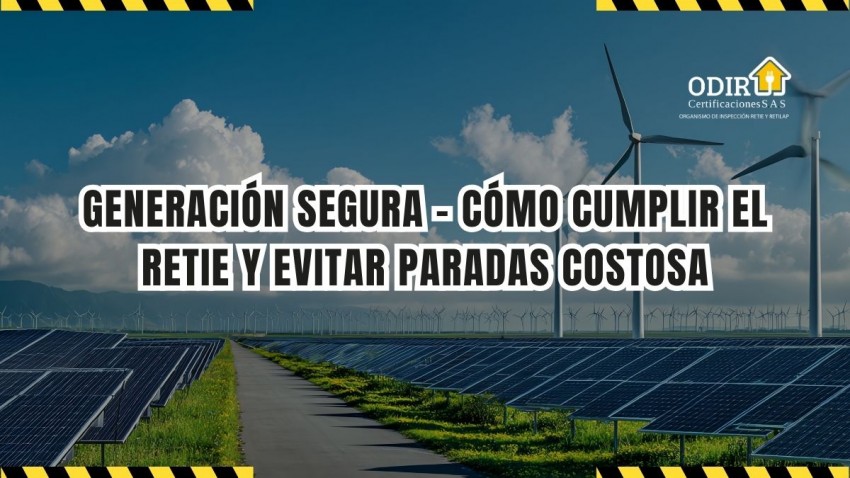 Generación segura: cómo cumplir el RETIE y evitar paradas costosa